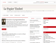 Tablet Screenshot of papier-timbre.org